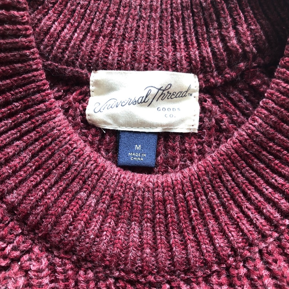 Universal Thread Maroon Sweater - Picture 2 of 3